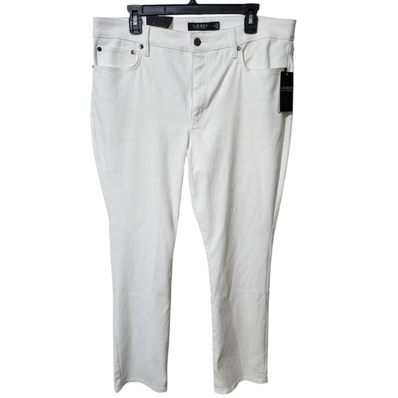 Lauren Ralph Lauren Mid-Rise Straight Leg Super Stretch Premier Jeans Size 16 - Picture 3 of 8